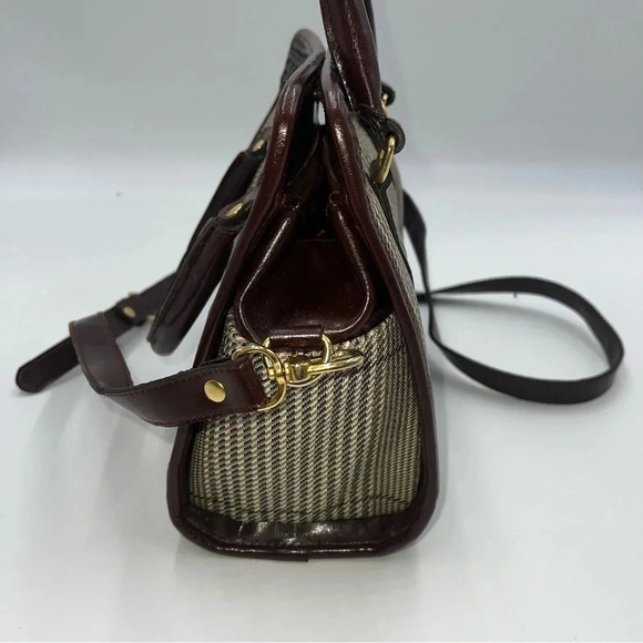MC‎ Marc Chantal Shoulder Crossbody Handbag Brown & Beige Tartan Purse - Picture 4 of 10